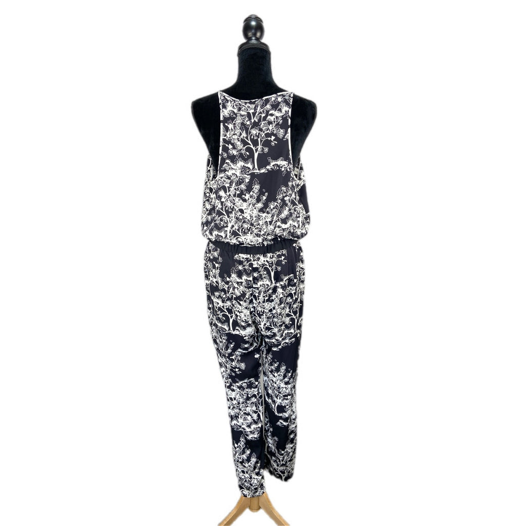 Diane von Furstenberg Silk Blend Shany Patterned Jumpsuit - Women's Size 12