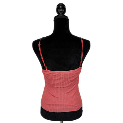 Y2K Knit Coral Going Out Top - Women's Size M