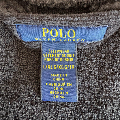 Polo Black Oversized Pony Logo Robe - Men's Size L/XL