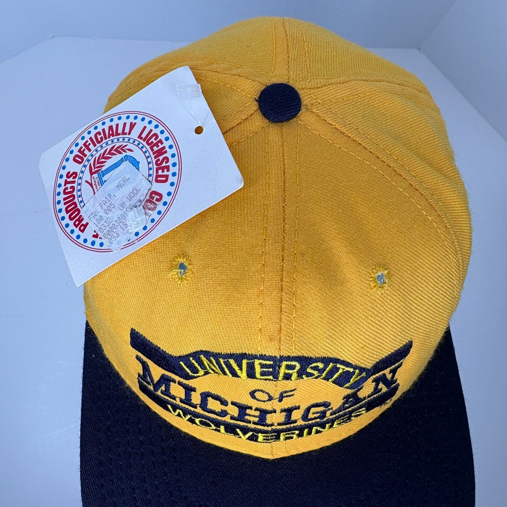 Vintage Insignia Sport University of Michigan Embroidered Mesh Snapback Hat