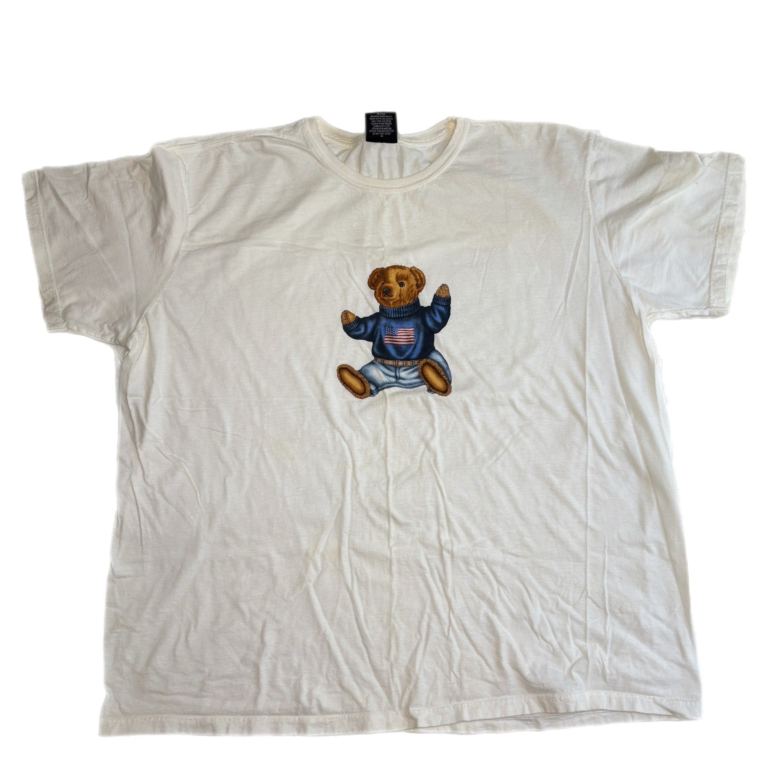 Polo Sport American Flag POLO Bear Short Sleeve T Shirt - Men's Size XXL