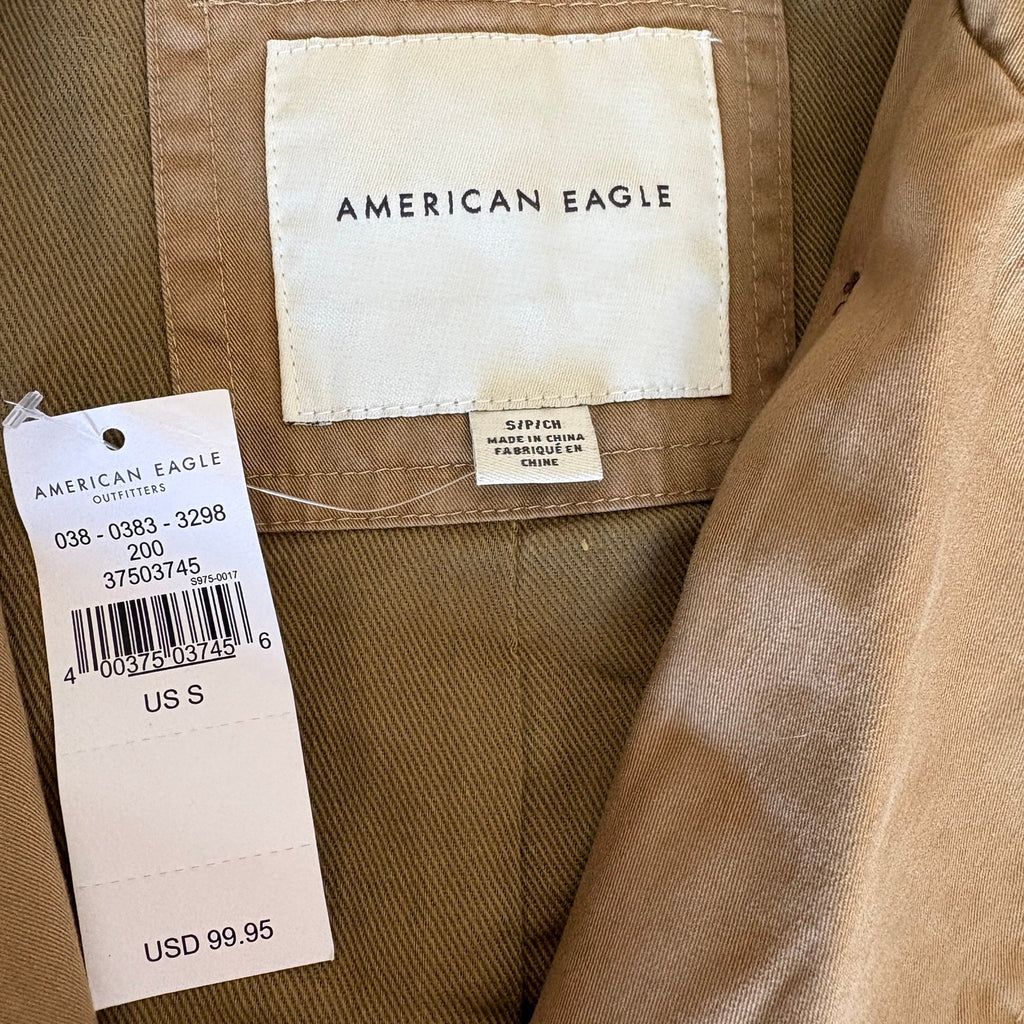 American Eagle British Khaki Trench Coat NWT - Women's Size S
