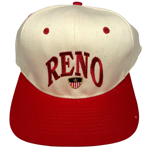 Vintage Y2K Reno Embroidered Snapback Trucker Hat