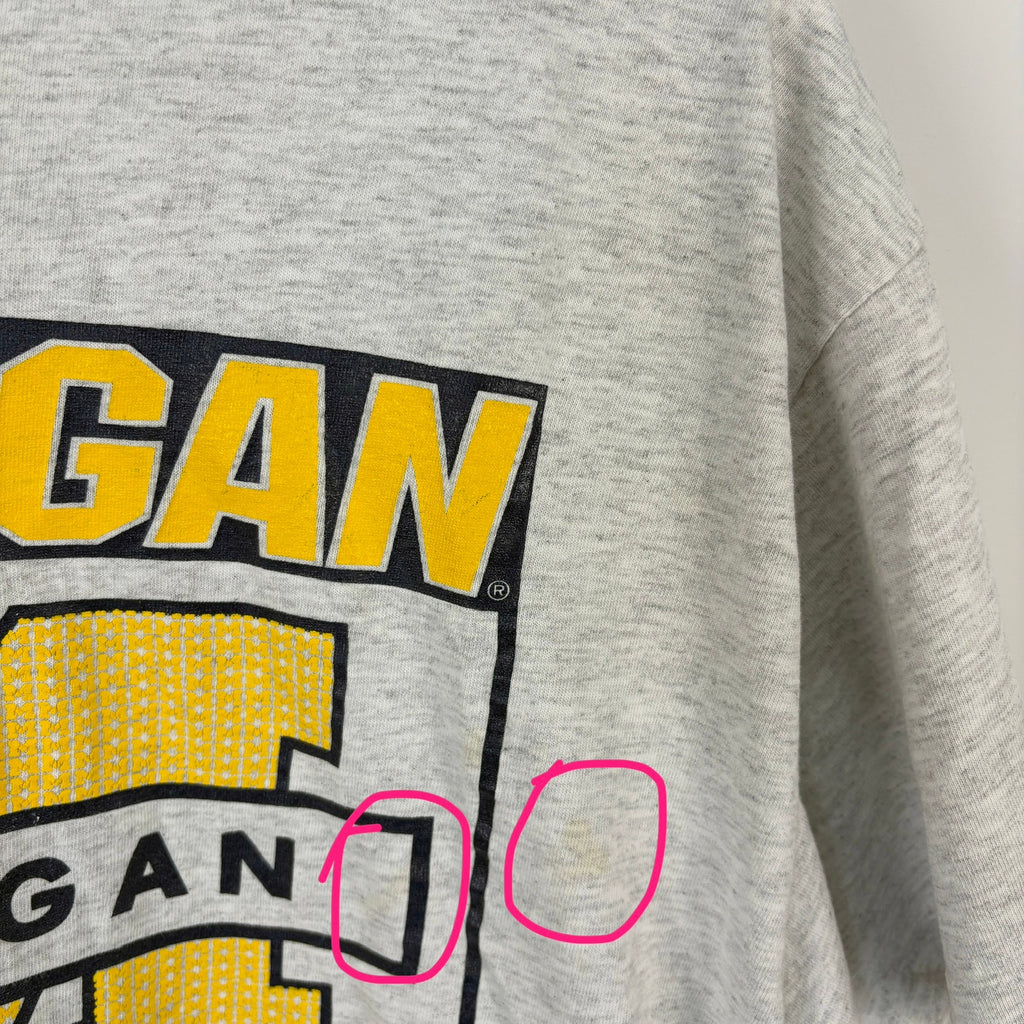 Vintage Single Stitch University of Michigan Go Blue T Shirt - Adult Size XL