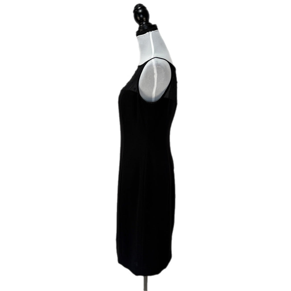 Y2K Black Sheer Beaded Top Dress - Women's Size 10