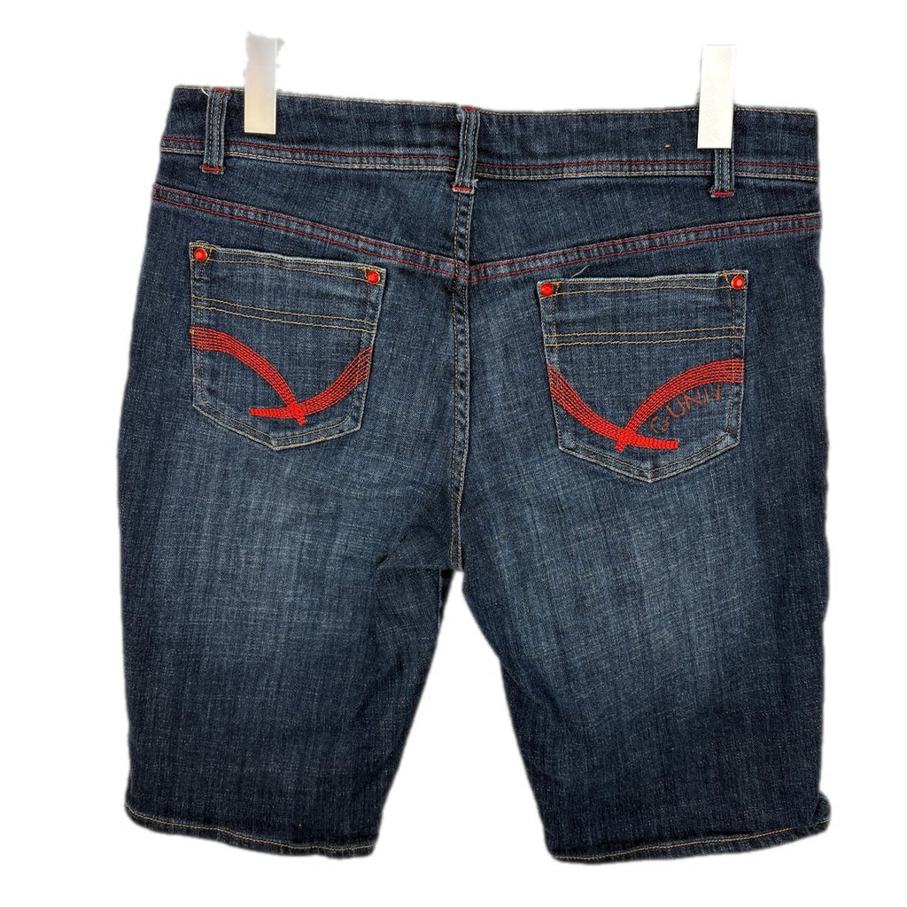 G-Unit Red Jewel Bling Denim Board Shorts - Women's Size 13
