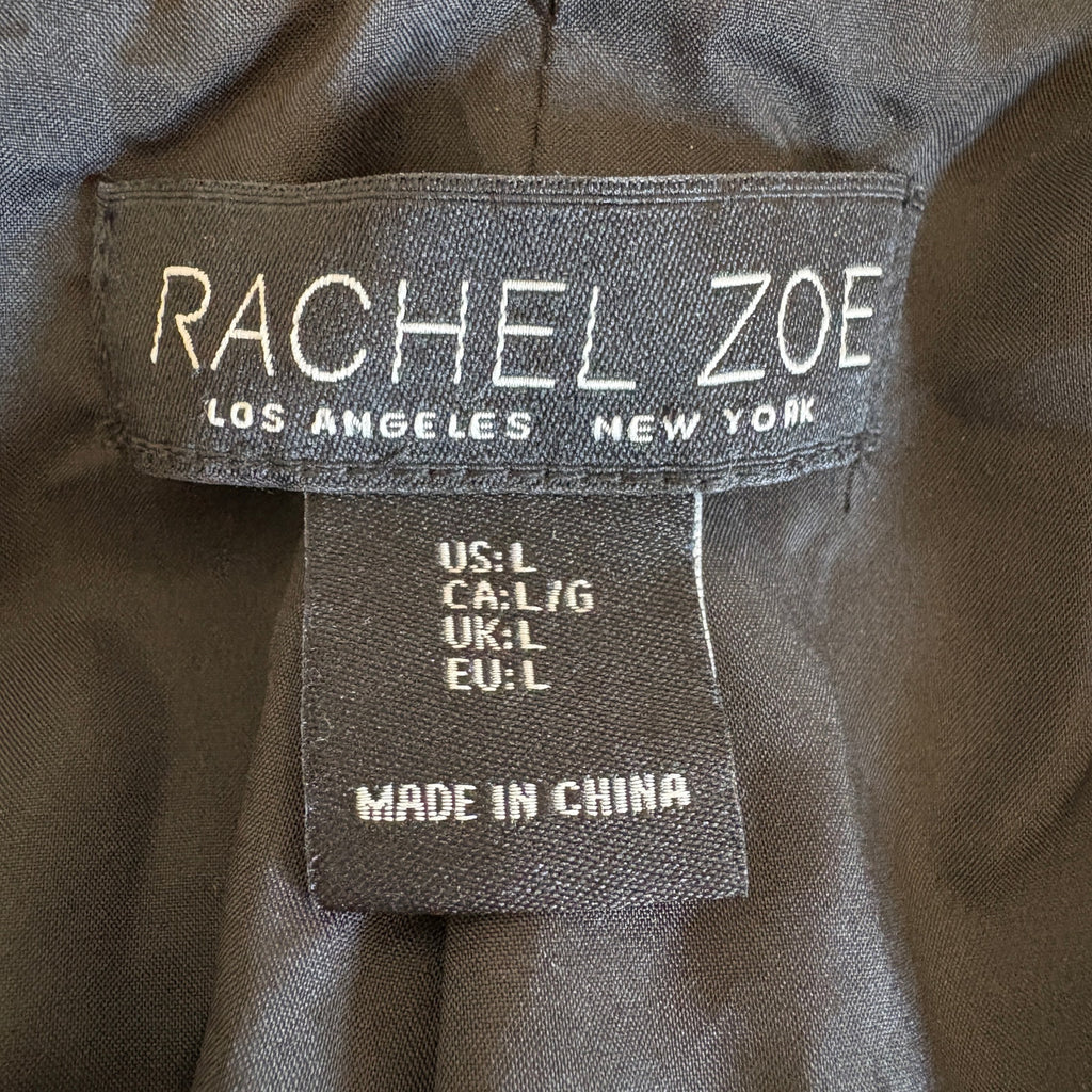 Rachel Zoe Retro Glam Black White Tweed Jacket - Women's Size L