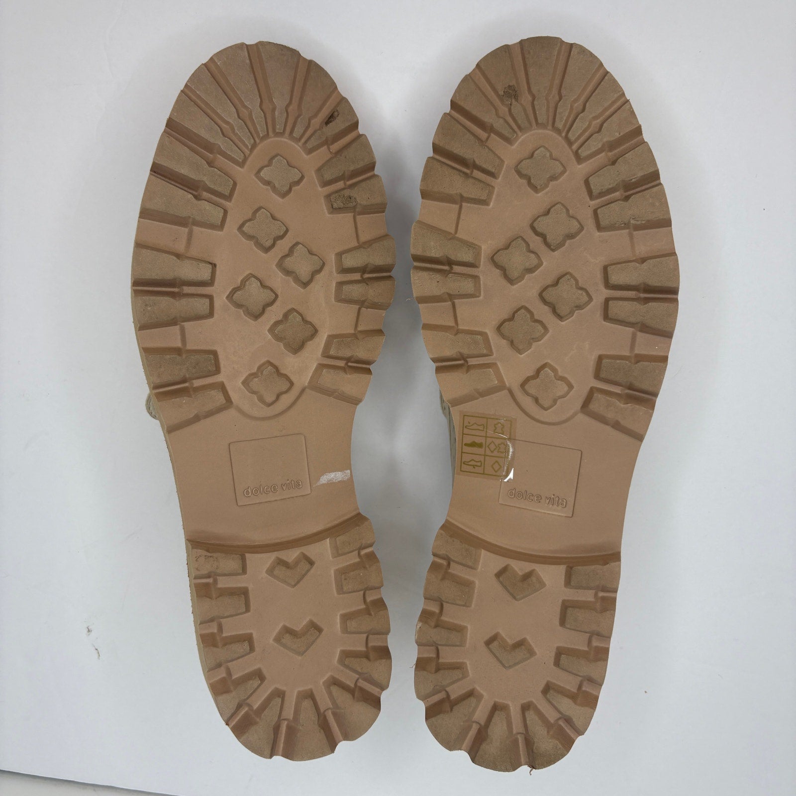 Dolce Vita Malila Perforated Chunky Loafers in Ivory - Women's Size 10