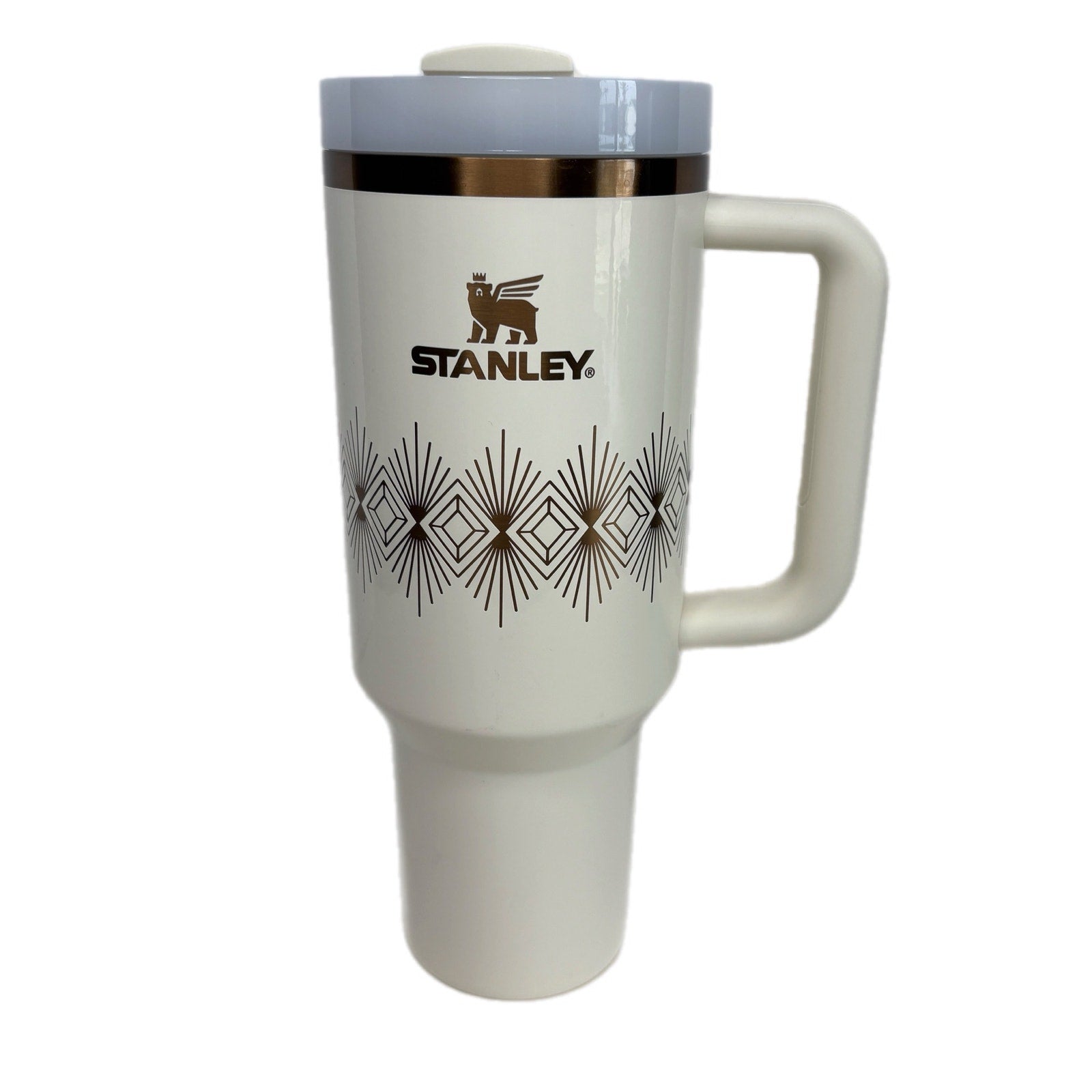 Stanley Deco Cream Gloss 40 oz Tumbler No Straw
