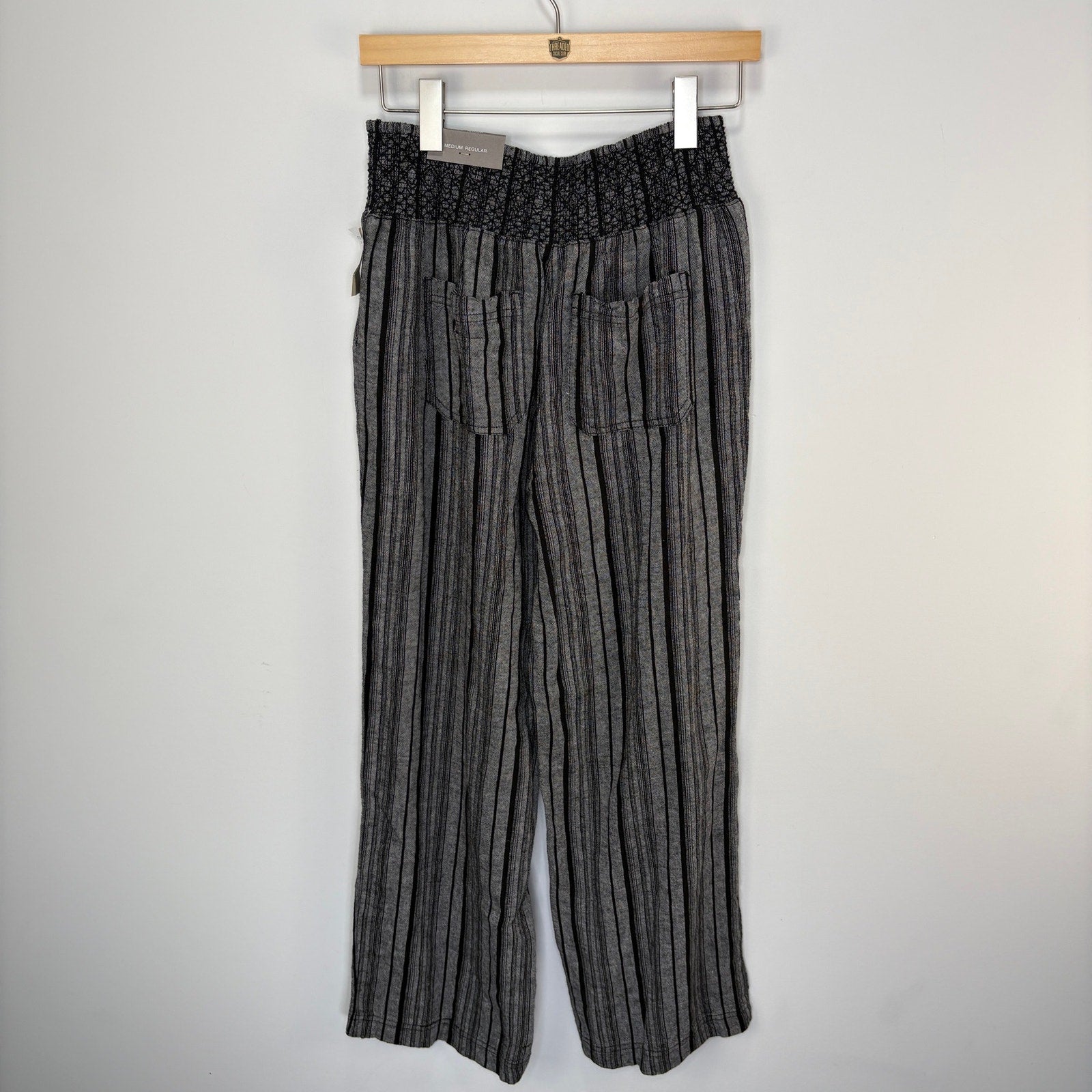 Maurices Linen Blend Striped Stretch Waist Pants NWT - Women's Size M