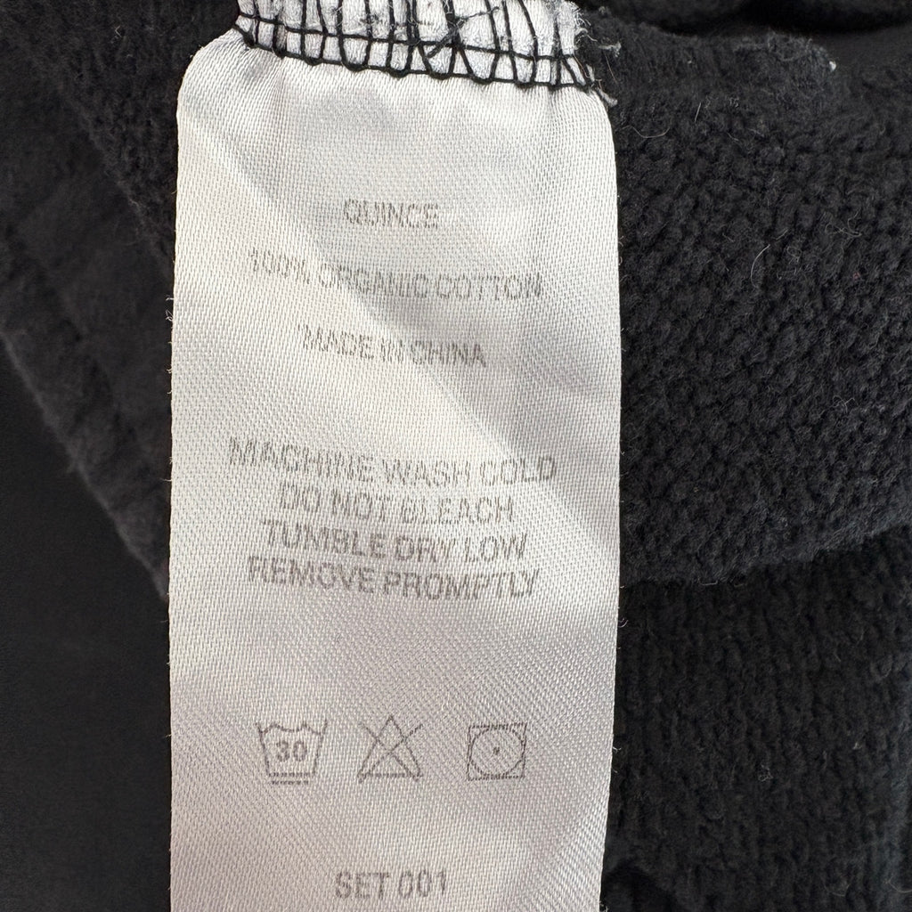 Quince Heavyweight Boyfriend Jogger in Black - Women's Size L