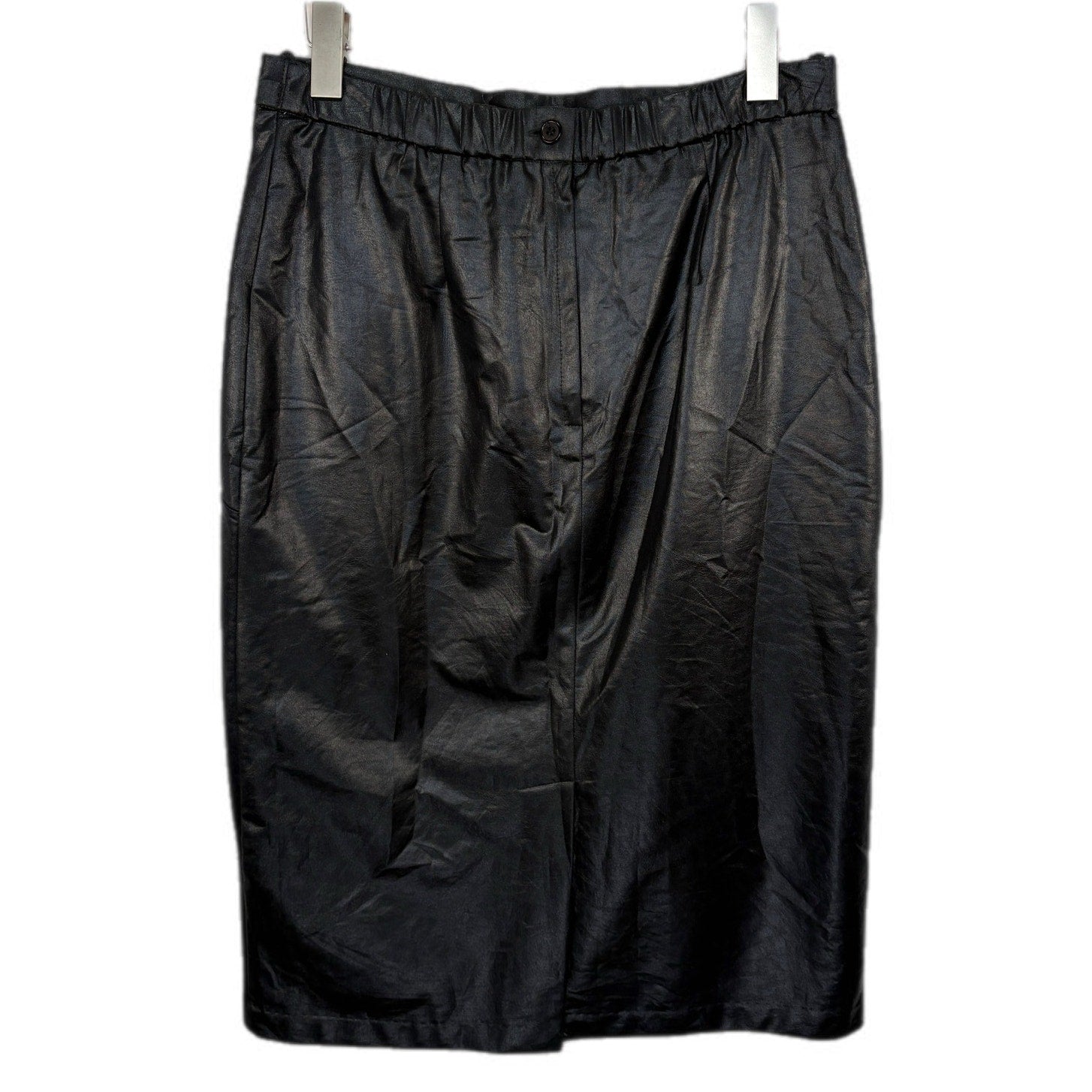 American Vintage Shiny Black Pencil Skirt - Women's Size 14
