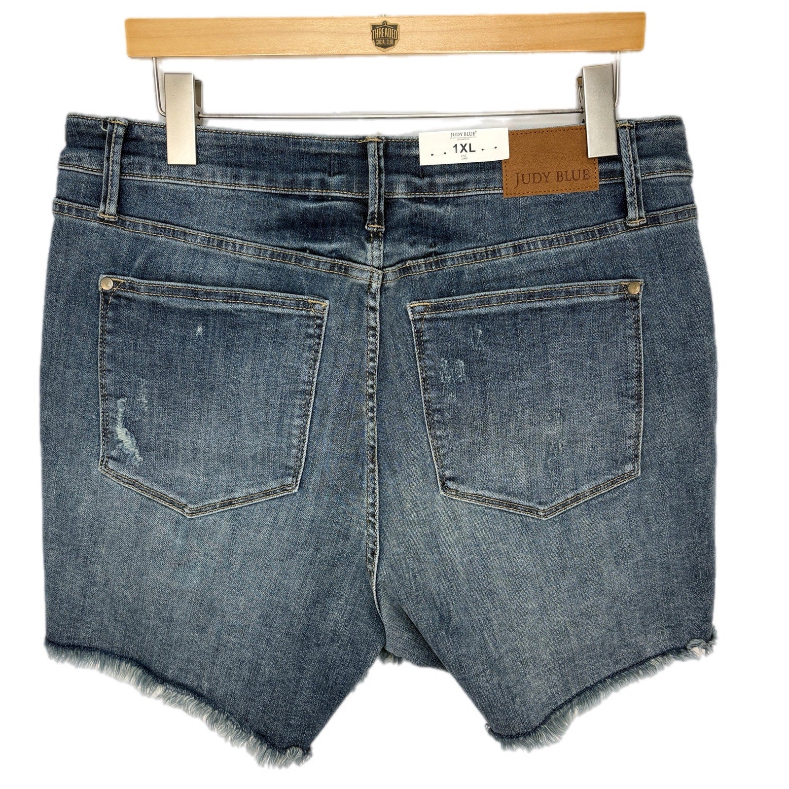 Judy Blue Tummy Control Top Denim Shorts NWT - Women's Size 1XL