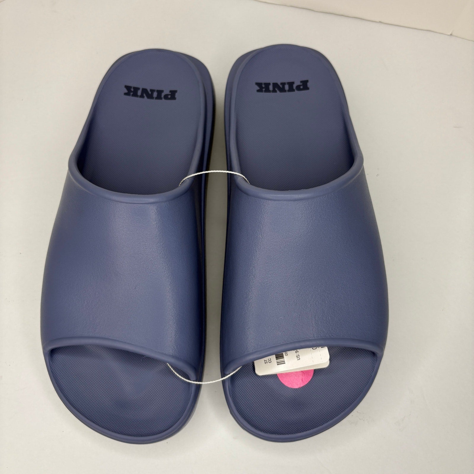 PINK Dusty Iris Platform Slide Sandals NWT - Women's Size L 9/10