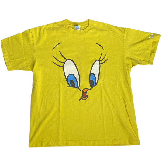 Vintage Single Stitch Tweety Bird Face Looney Tunes T Shirt - Men's Size XXL