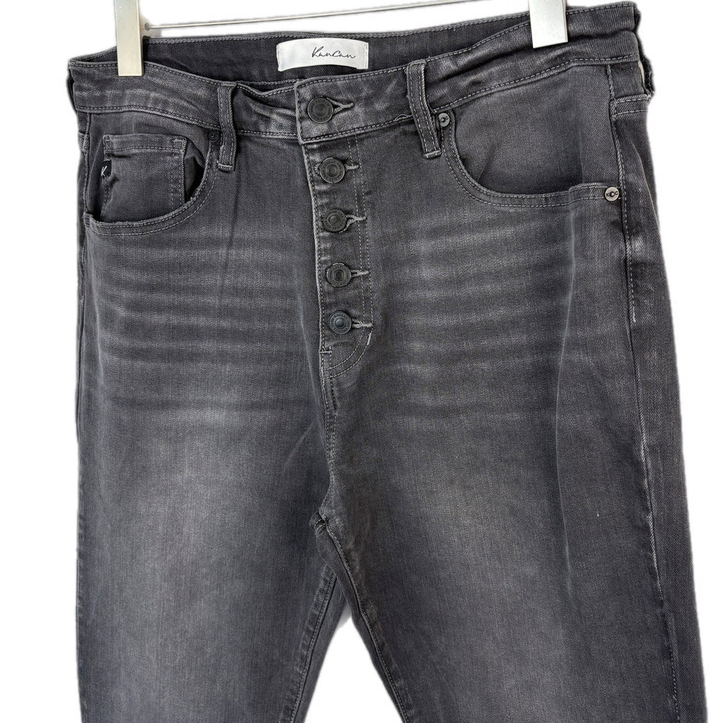 KanCan Faded Black Flare Leg Stretchy Jeans - Women's Size 13