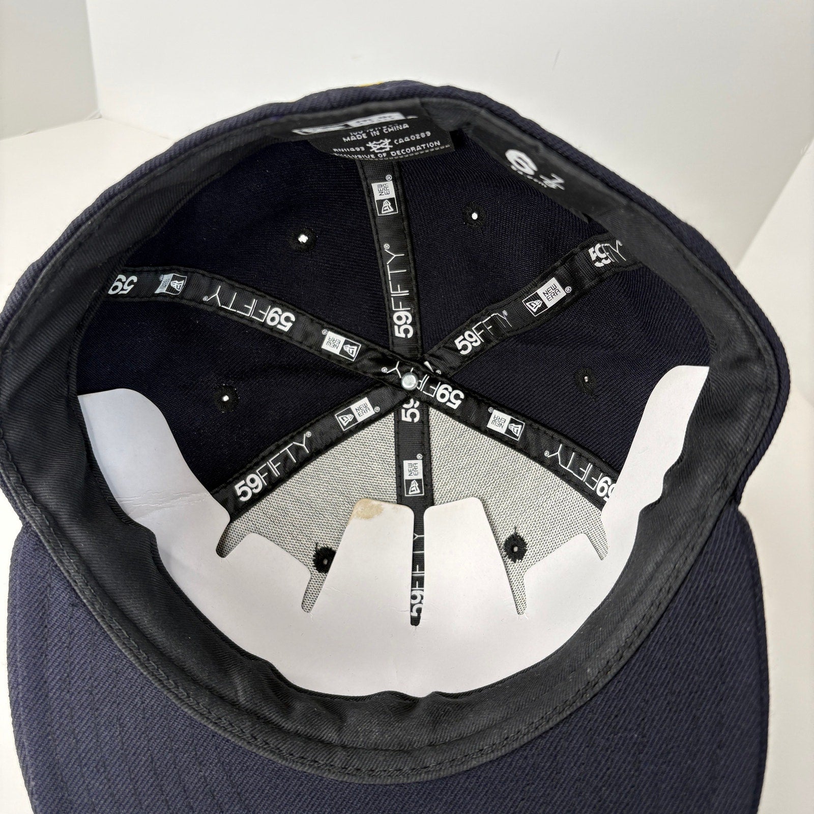 New Era University of Michigan Dark Blue Fitted Hat 6 7/8