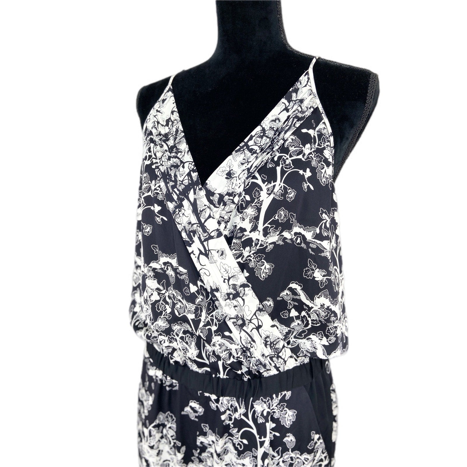Diane von Furstenberg Silk Blend Shany Patterned Jumpsuit - Women's Size 12