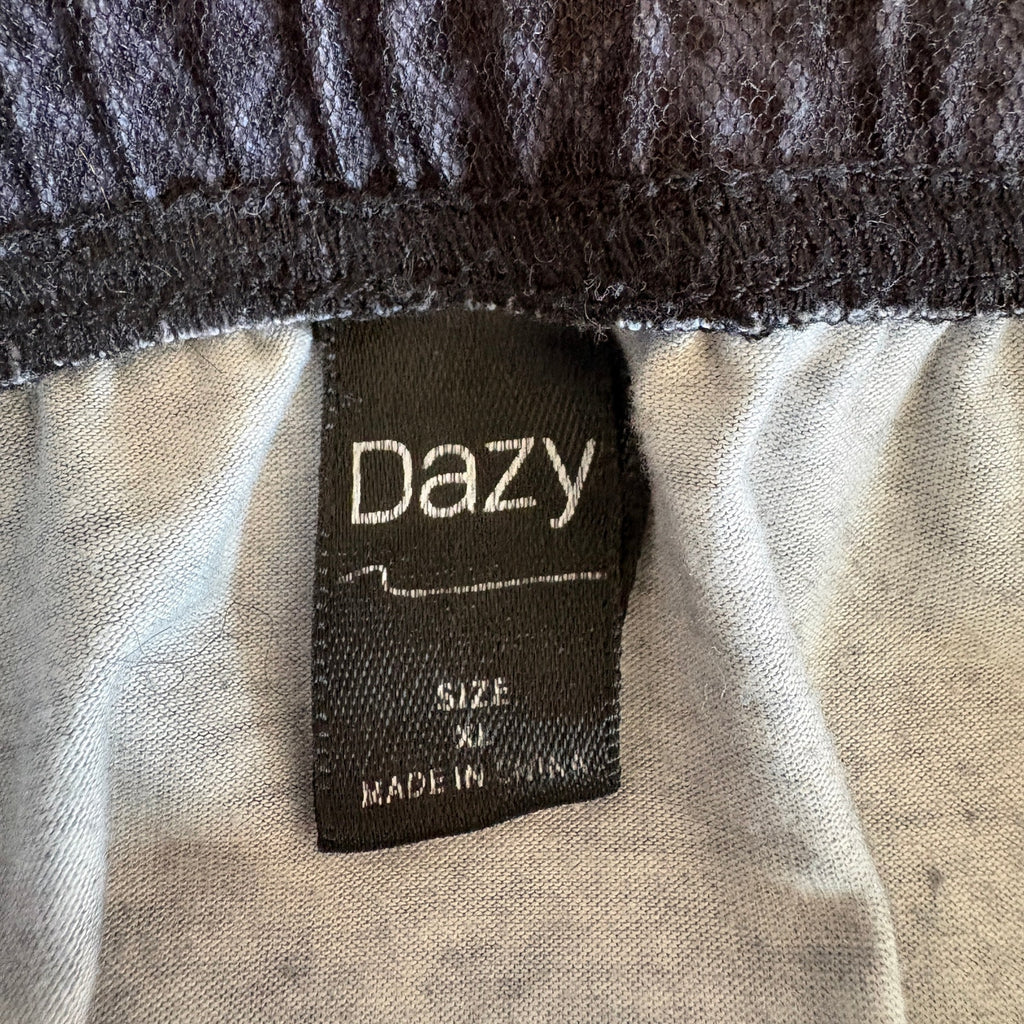 Dazy Long Black Layered Skirt - Women's Size XL
