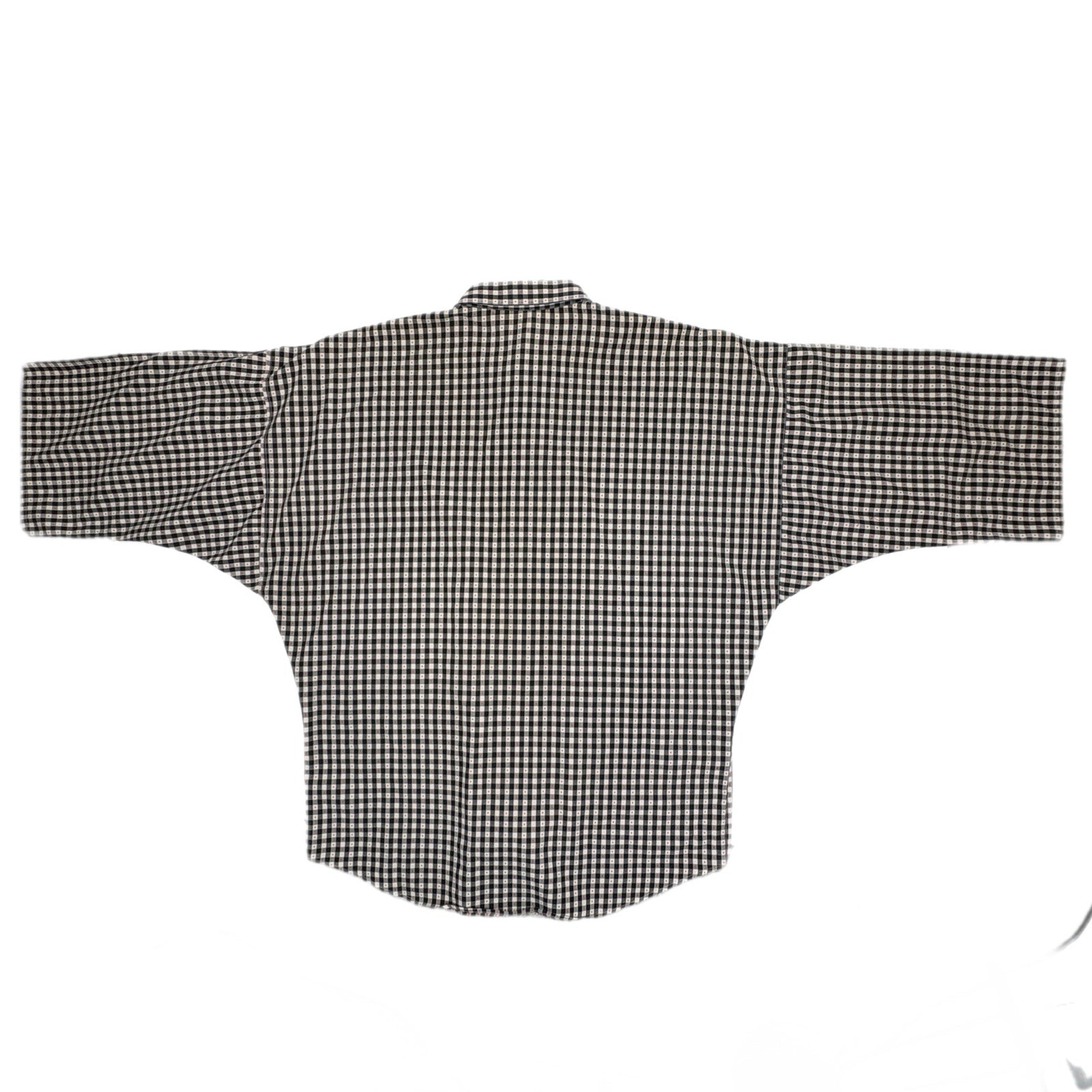Vintage 80's Rare Gianni Versace Checkered Plaid Button Front Shirt - Men's M