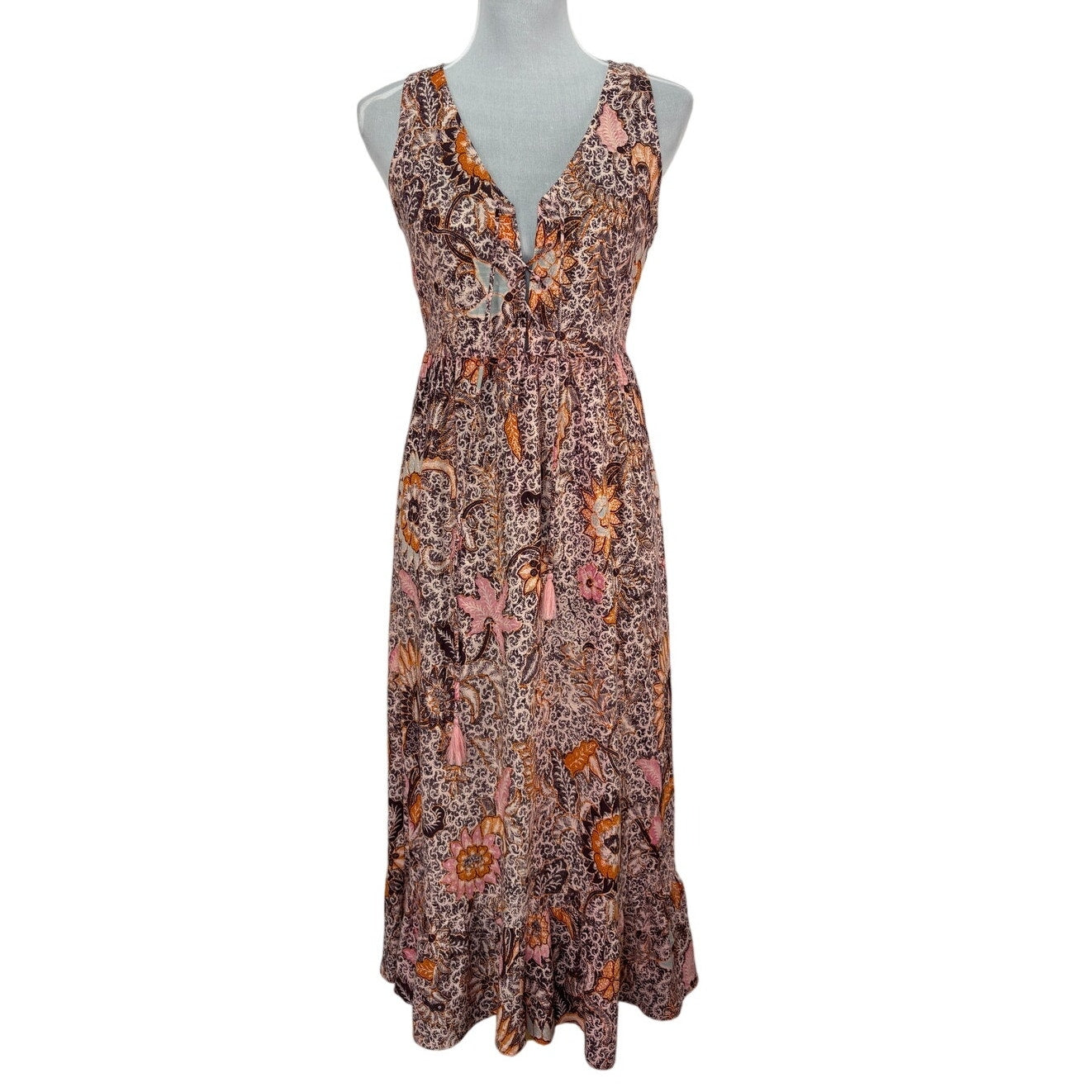 Madewell Boho Floral Sleeveless Midi Dress - Women's Size 00