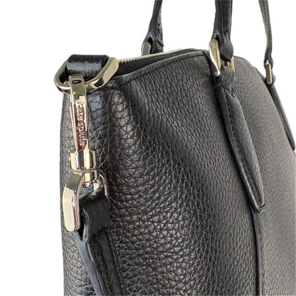 Kate Spade New York Monica Black Pebbled Leather Satchel Bag Crossbody Purse