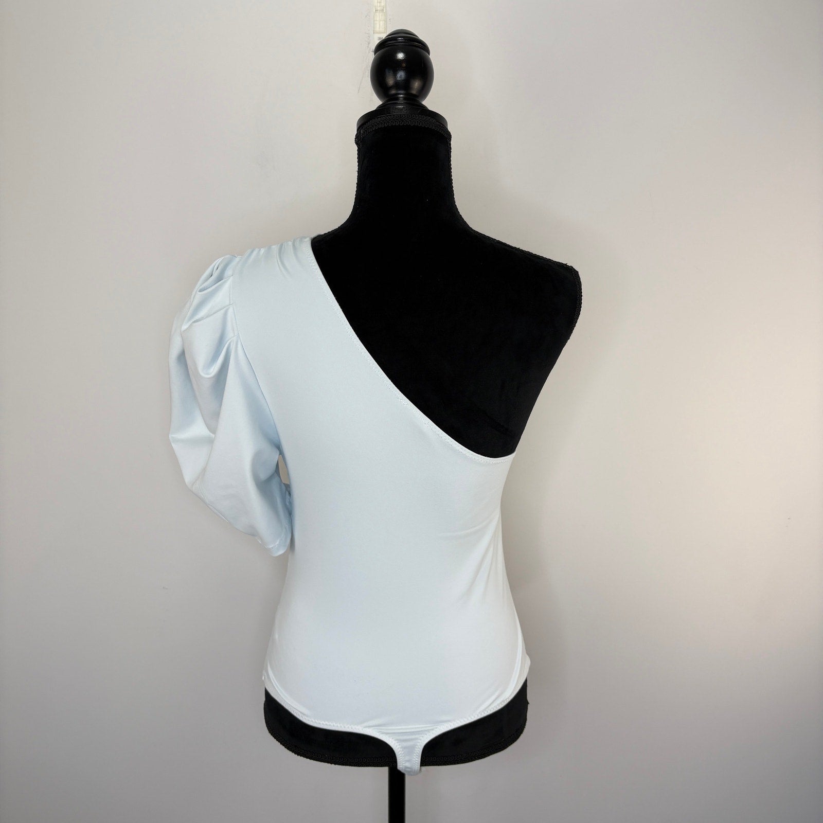 Intimately Free People One Shoulder Light Pastel Blue Body Suit - Women's Size M