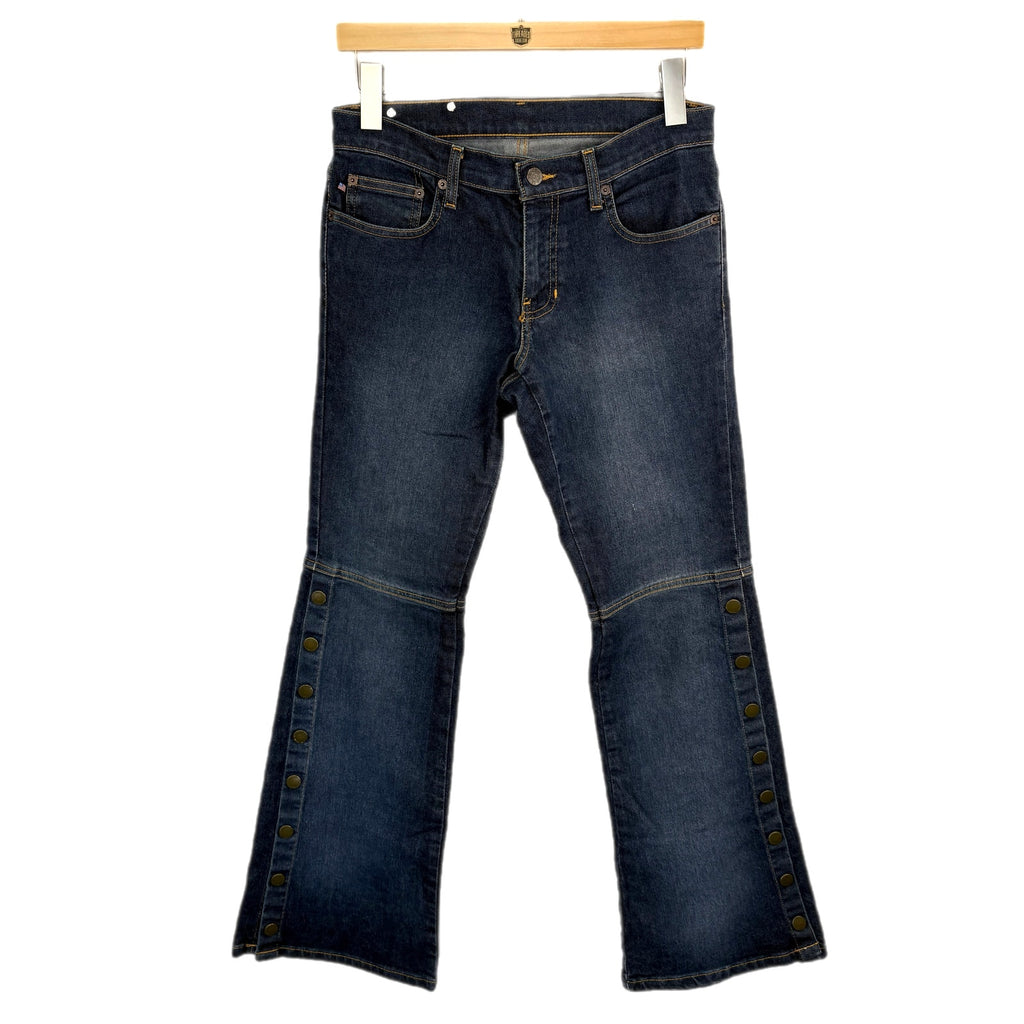 Y2K Polo Jeans Company Stretch Bootcut Snap Sides - Women's Size 6