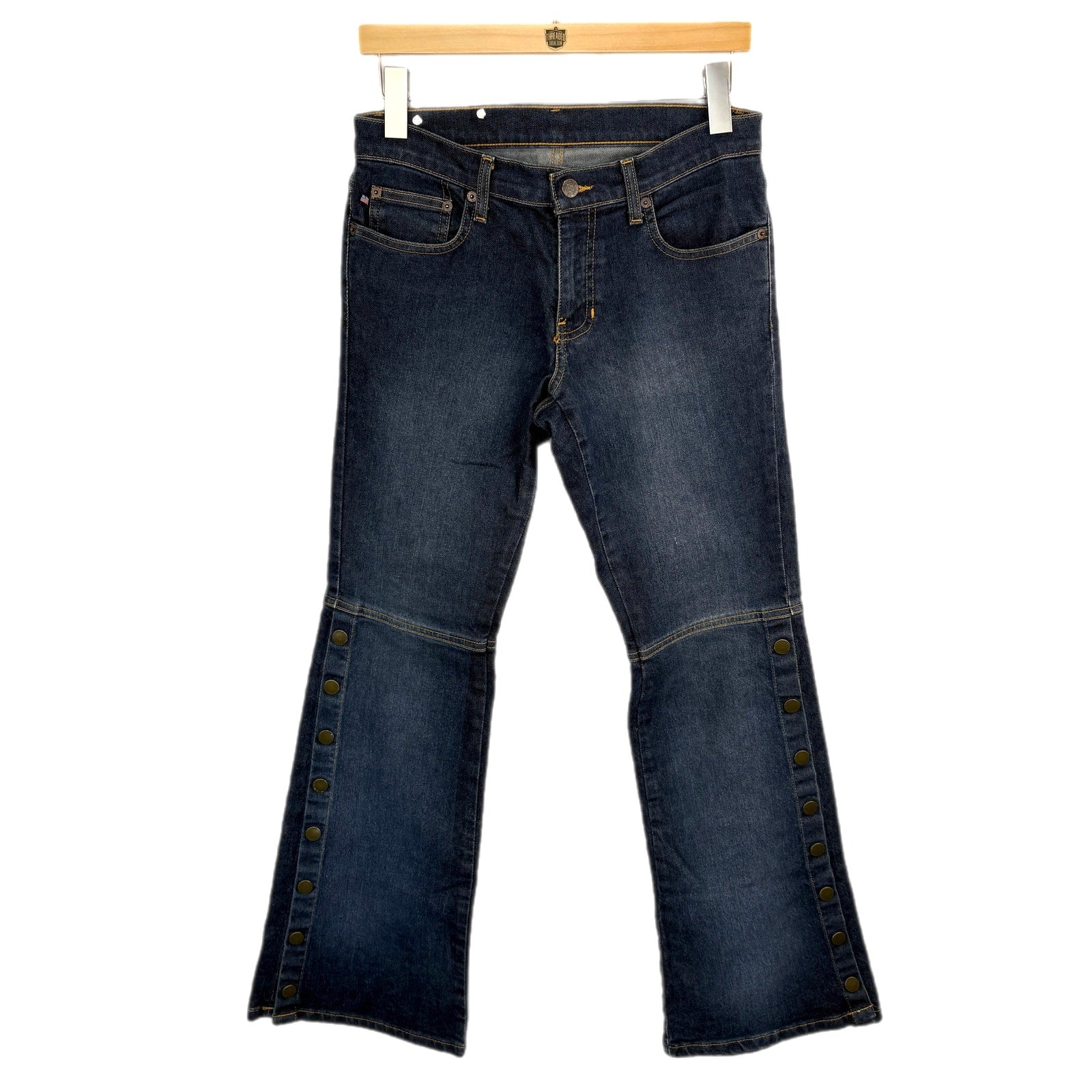 Y2K Polo Jeans Company Stretch Bootcut Snap Sides - Women's Size 6