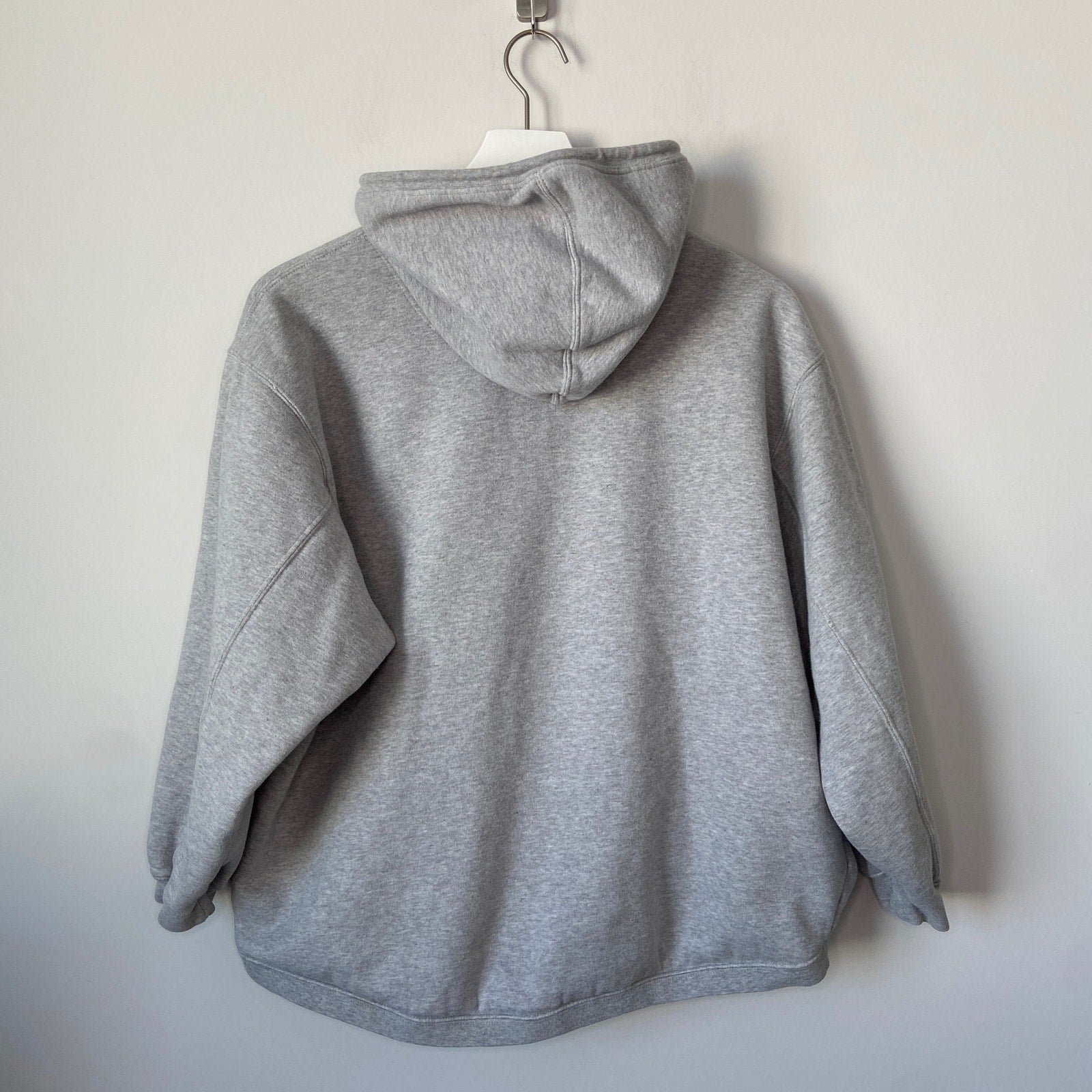 Vintage 90's Nike Gray Crop Hoodie - Women's Size M