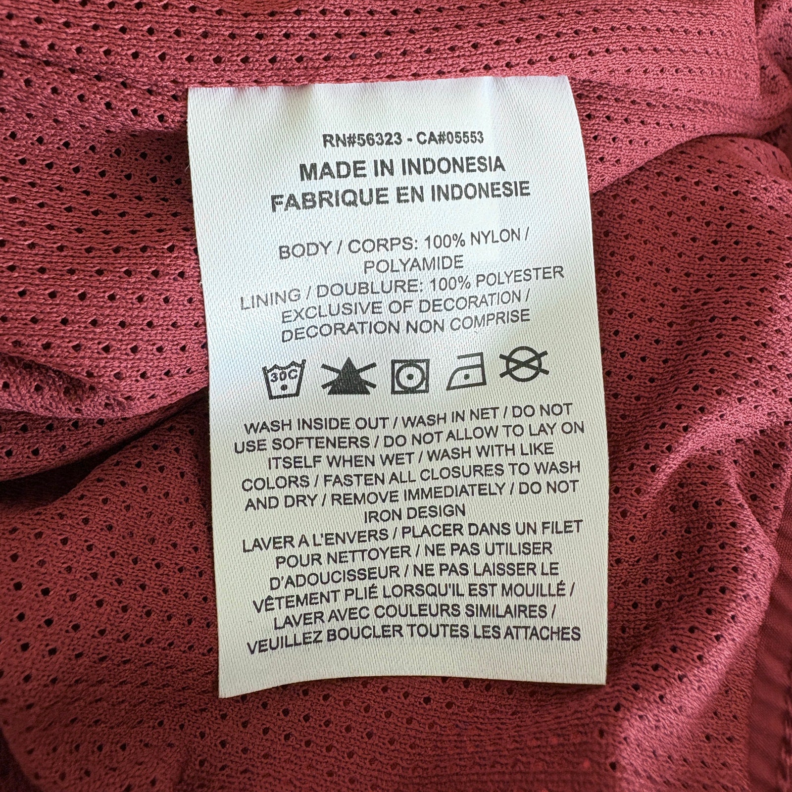 Jordan Flight Pomegranate DH9037-690 Full Zip Windbreaker - Men's Size XL