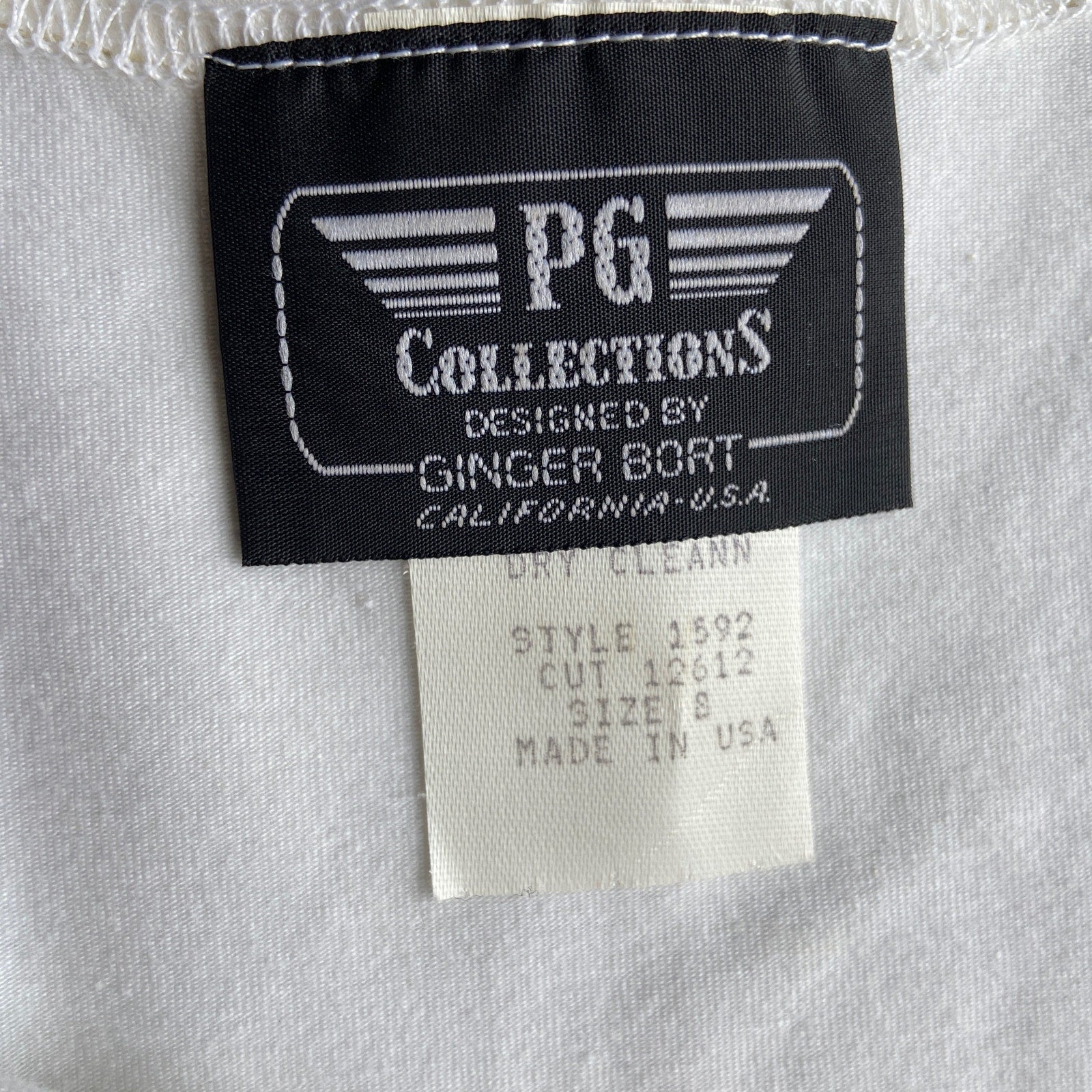 Vintage Gold Embroidered Sleeveless Romper Made in USA - Women's Size 8