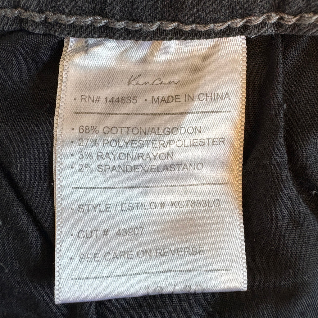 KanCan Faded Black Flare Leg Stretchy Jeans - Women's Size 13