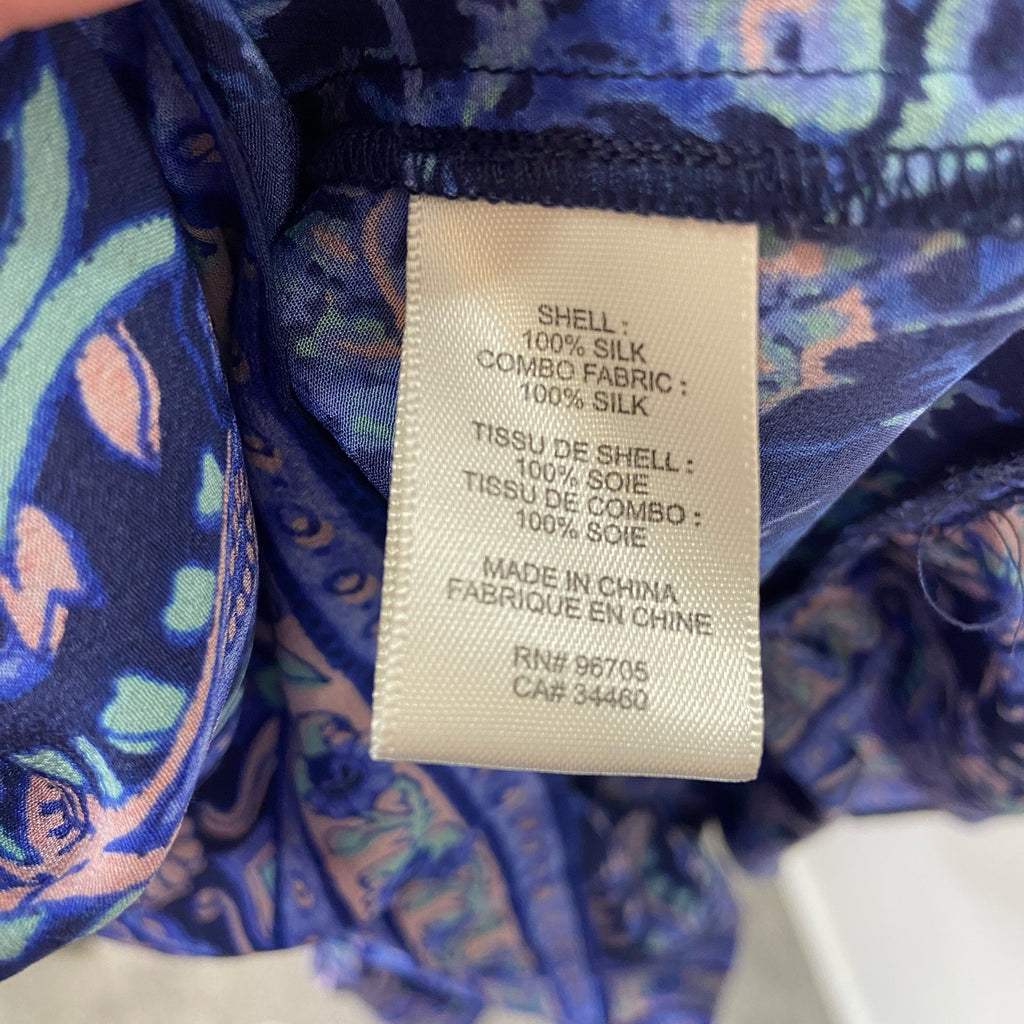 Rebecca Taylor Silk Abstract Halter Sleeveless Midi Dress - Women's Size 0