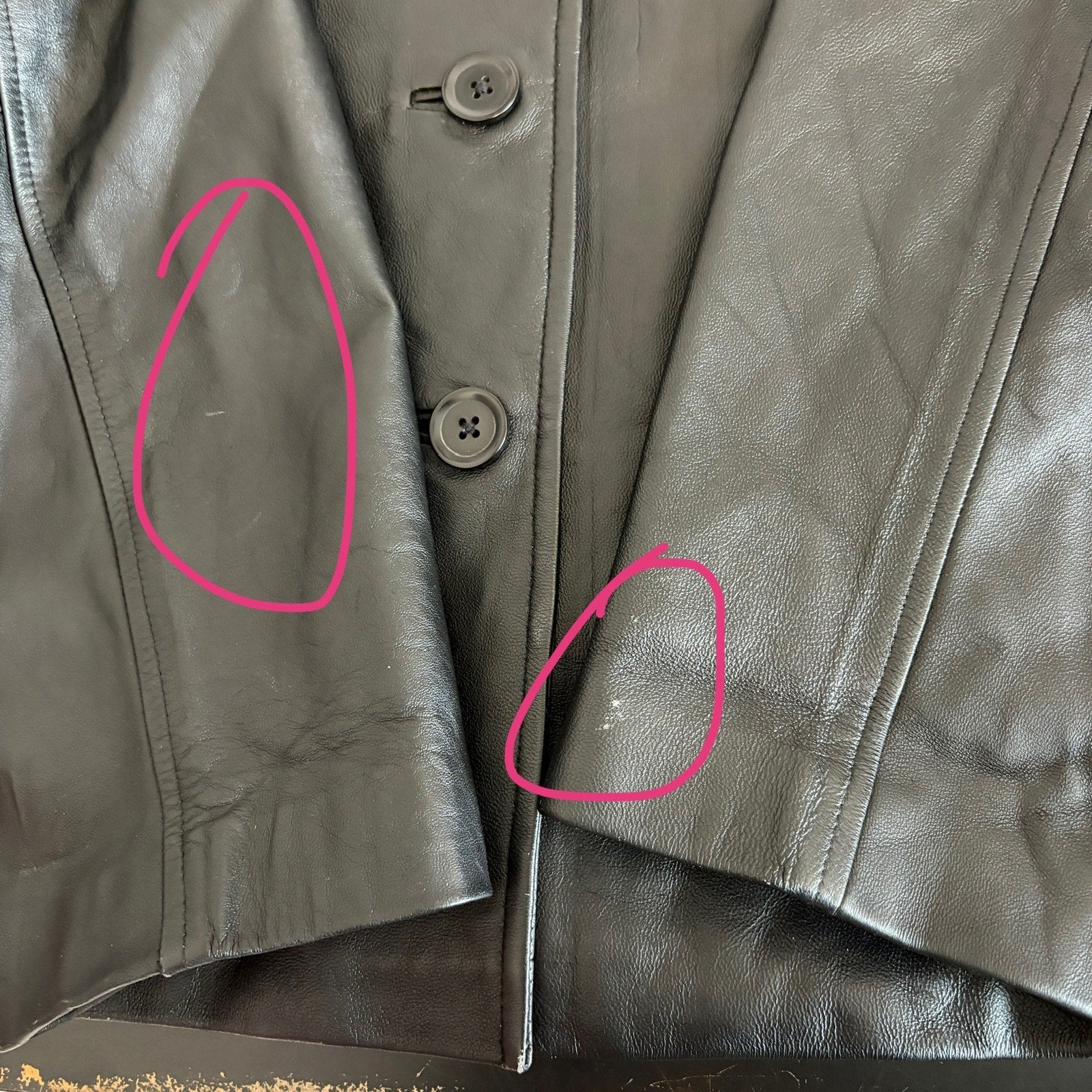 Y2K Black Leather Jacket - Women's Size L