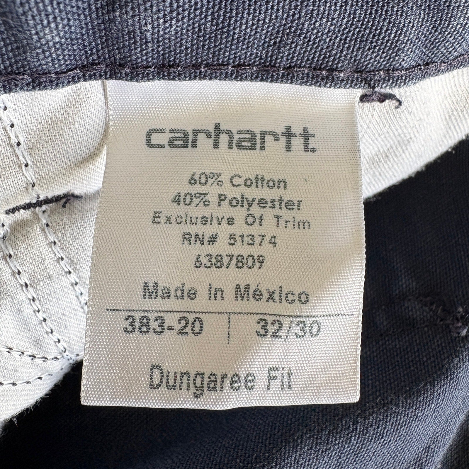 Carhartt Blue Dungaree Fit Work Pants - Men's Size 32/30