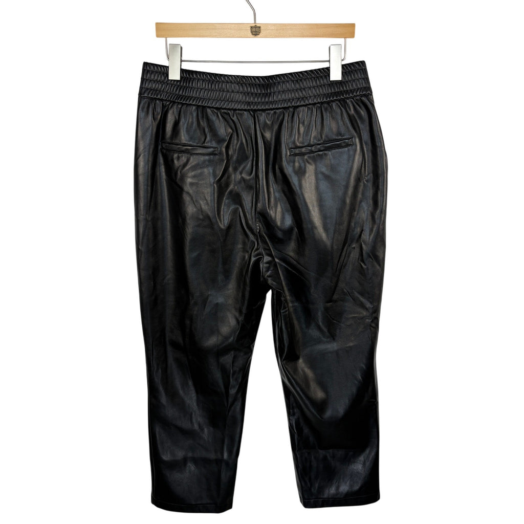 Maison d'Amelie Black Faux Leather Pants - Women's Size 12
