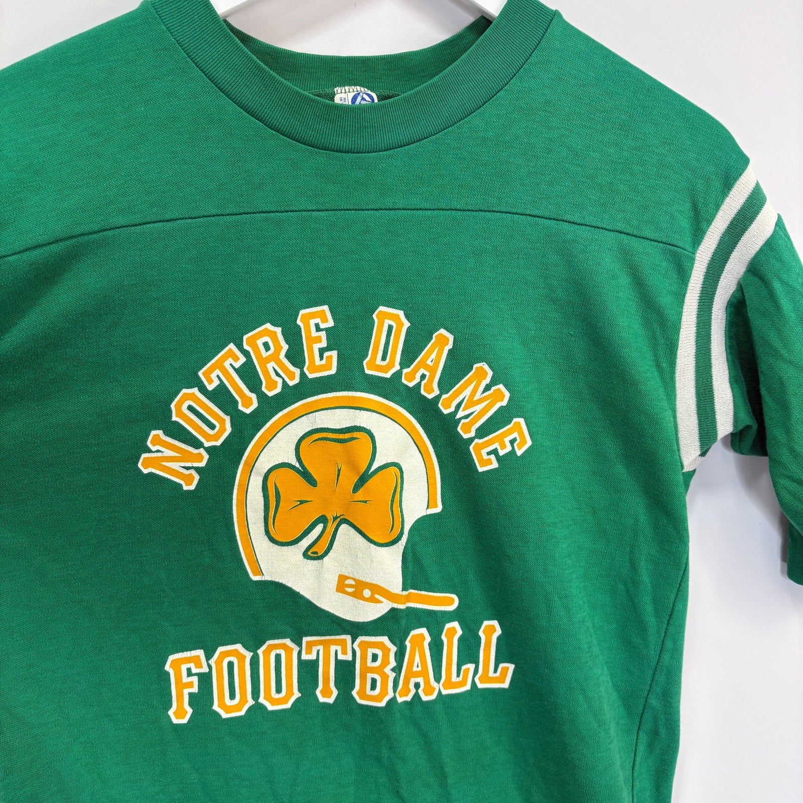 Vintage Artex Notre Dame Football Baseball Style T Shirt - Size L