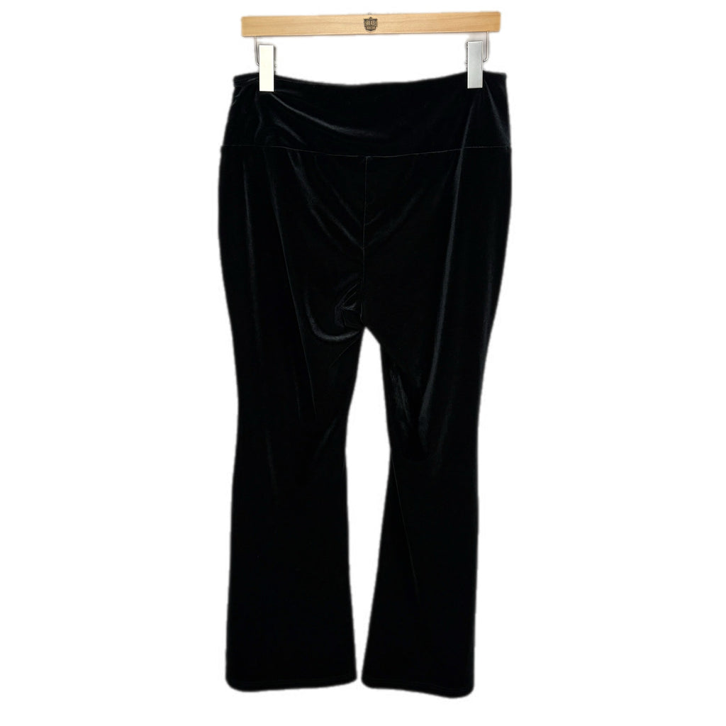 Juicy Flare Leg Black Velvet Pants - Women's Size L