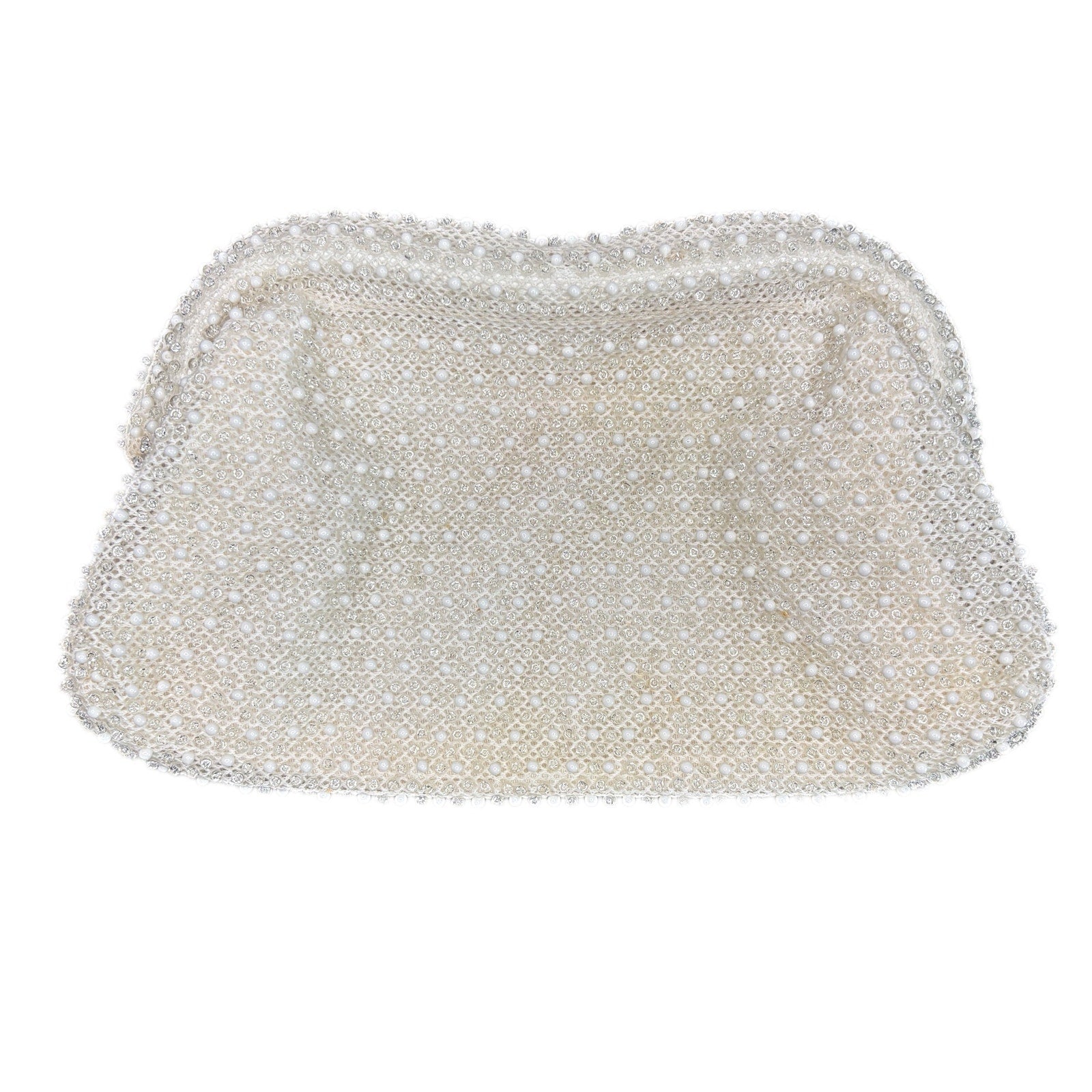 Vintage Corde-Bead Snap Clutch Purse