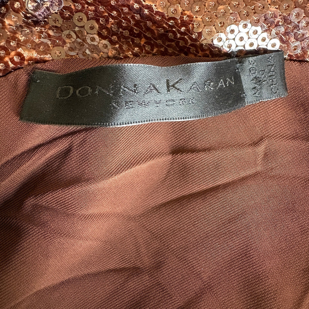 Donna Karan Brown Ombre Sequin Dress - Women's Size 10