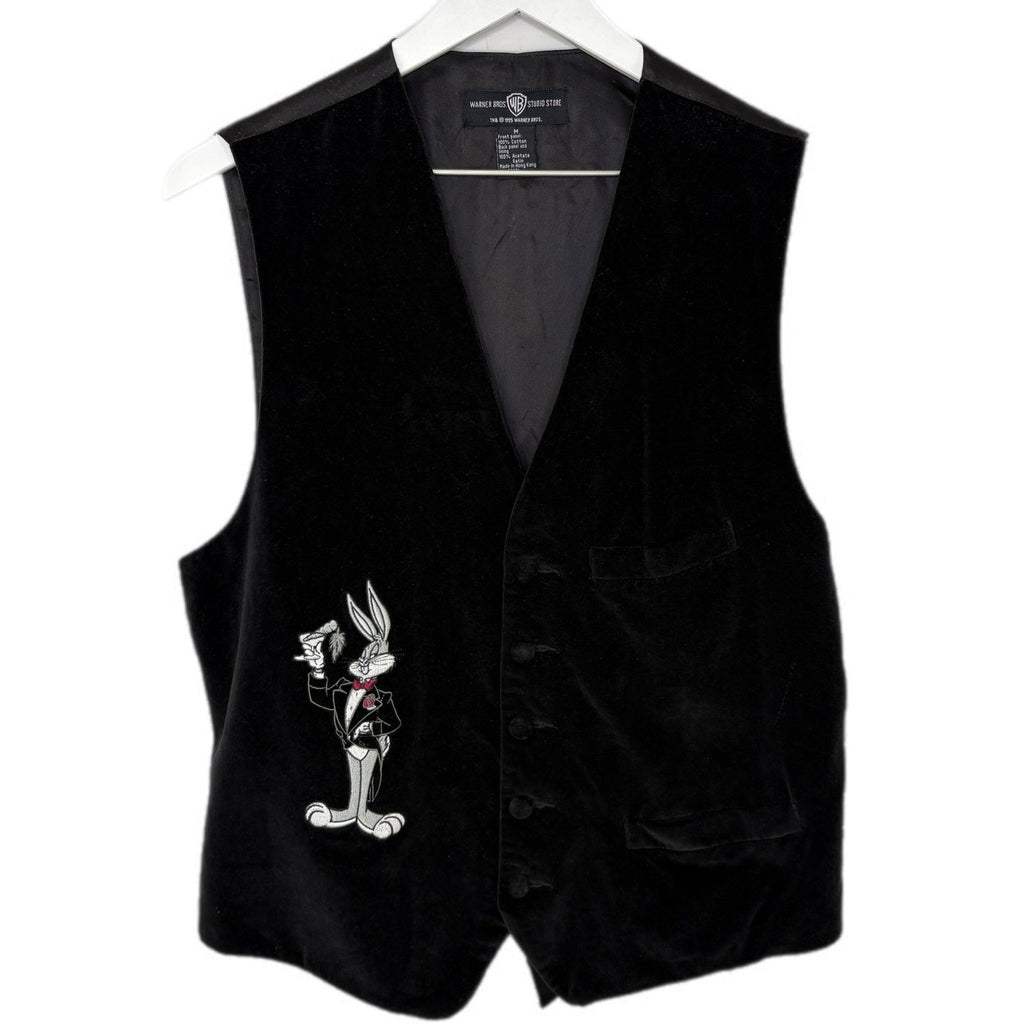 Vintage 90s Velvet Bugs Bunny Vest - Men's Size M