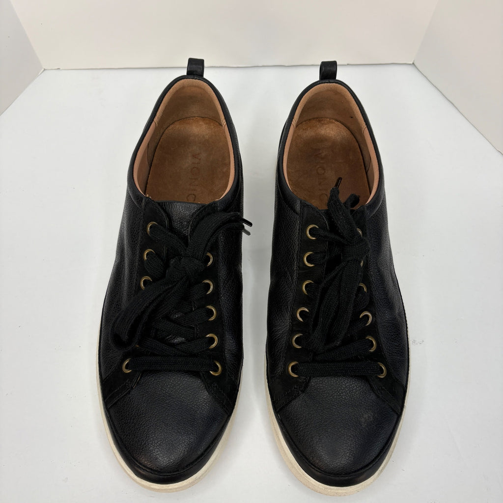 Vionic Winny Onyx Leather Low Top Sneakers - Women's Size 11