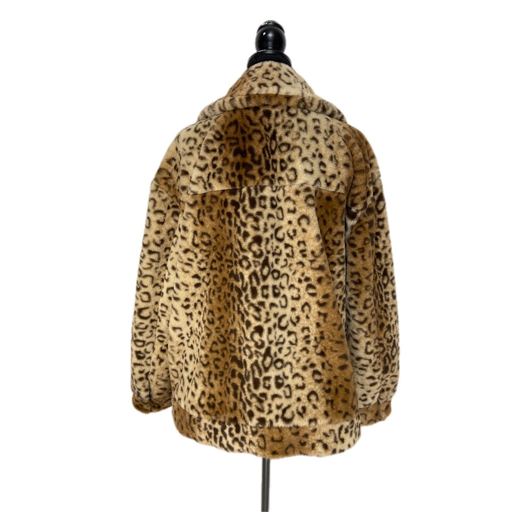 Urban Republic Jaguar Print Faux Fur Jacket NWT - Women's Size XL