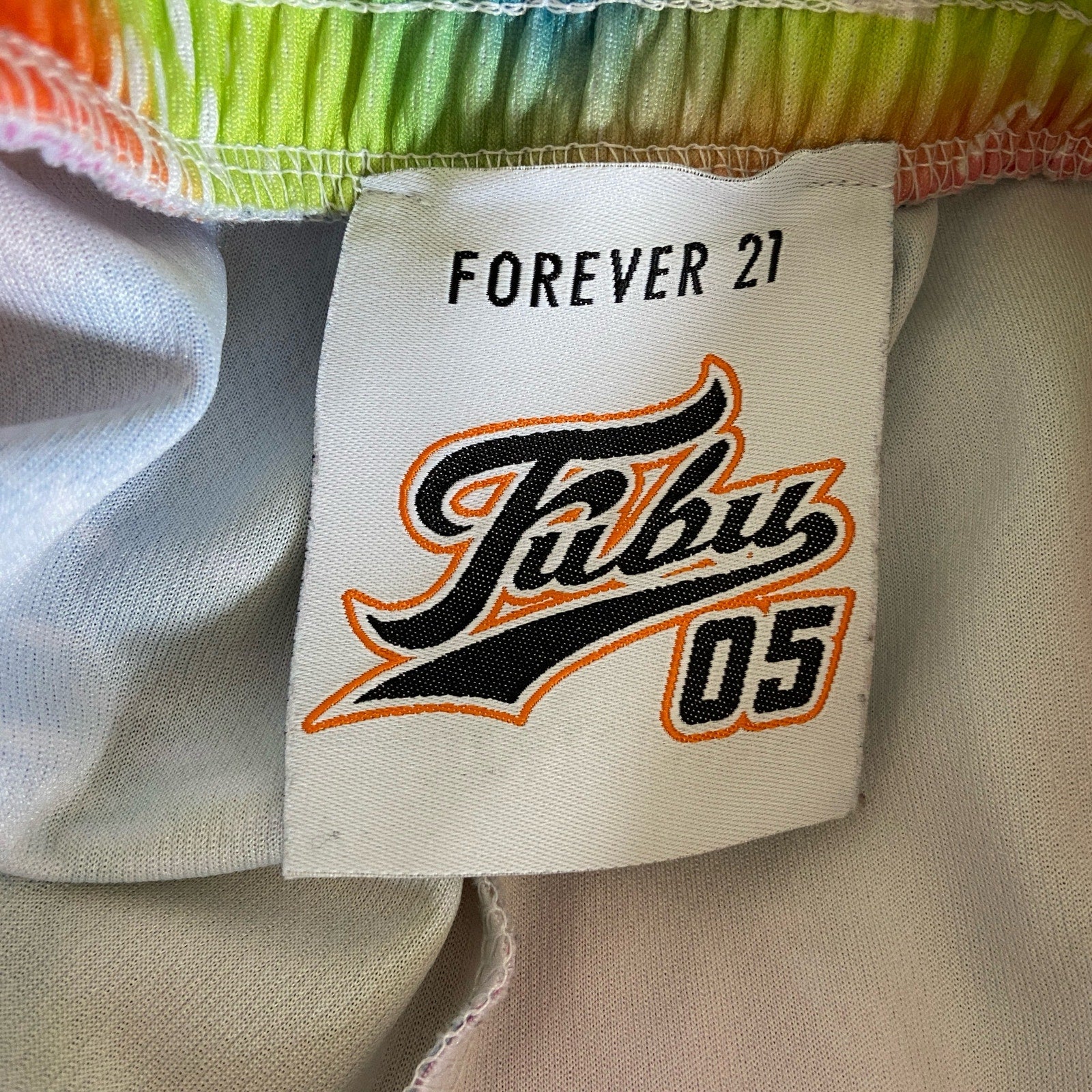 FUBU x Forever 21 Orange Multi Color Wide Leg Track Pants - Women's Size M