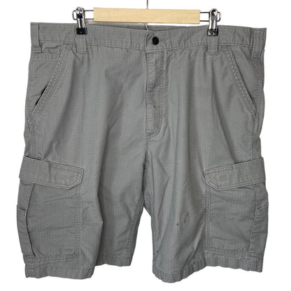 Carhartt Gray Force Broxton Cargo Relaxed Fit Shorts - Men's Size 42