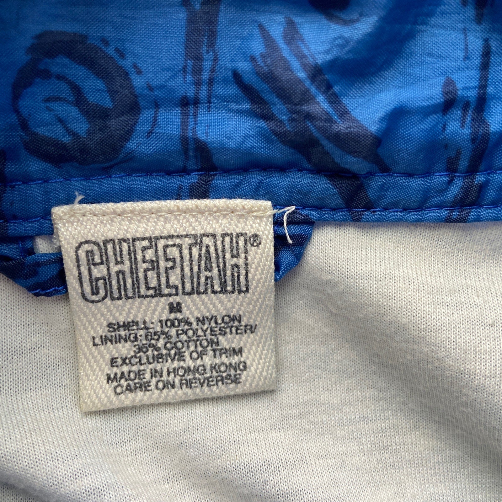 Vintage Cheetah 90's Half Zip Pullover Windbreaker - Men's Size Medium