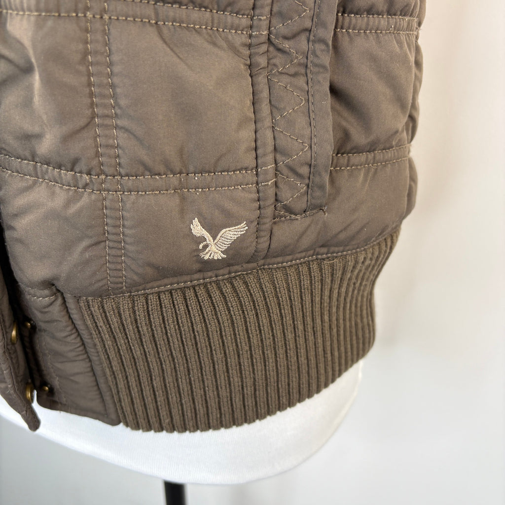 2010's American Eagle Hooded Puffer Vest - Women's Size M