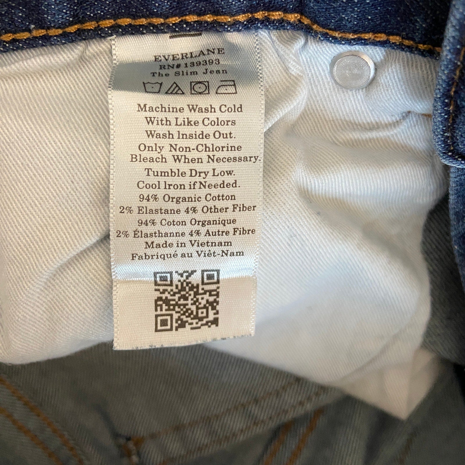 Everlane Uniform Dark Wash The Slim Jean - Men's Size 31x32