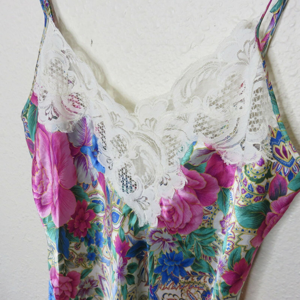 Victoria's Secret Gold Label Floral and Lace Nightie - Women's Small